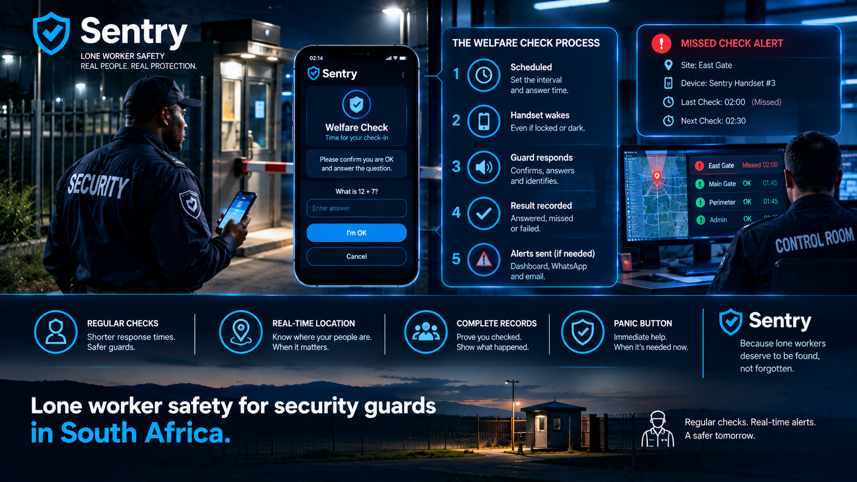 Lone worker safety for security guards in South Africa