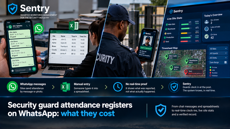 Security guard attendance registers on WhatsApp: what they cost